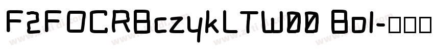 F2FOCRBczykLTW00 Bol字体转换